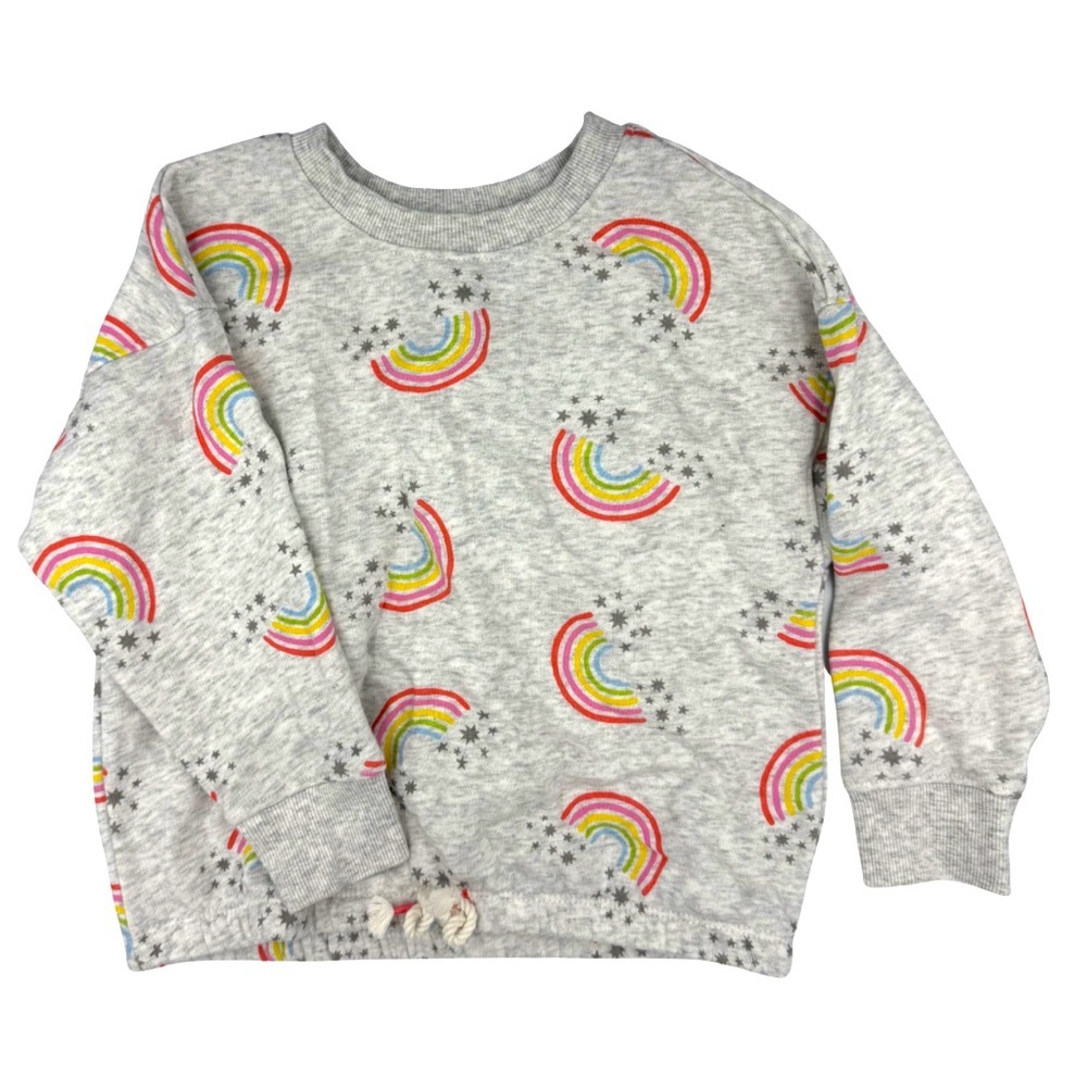 Girl’s sweatshirt, Kids Rainbow Print Sweatshirt